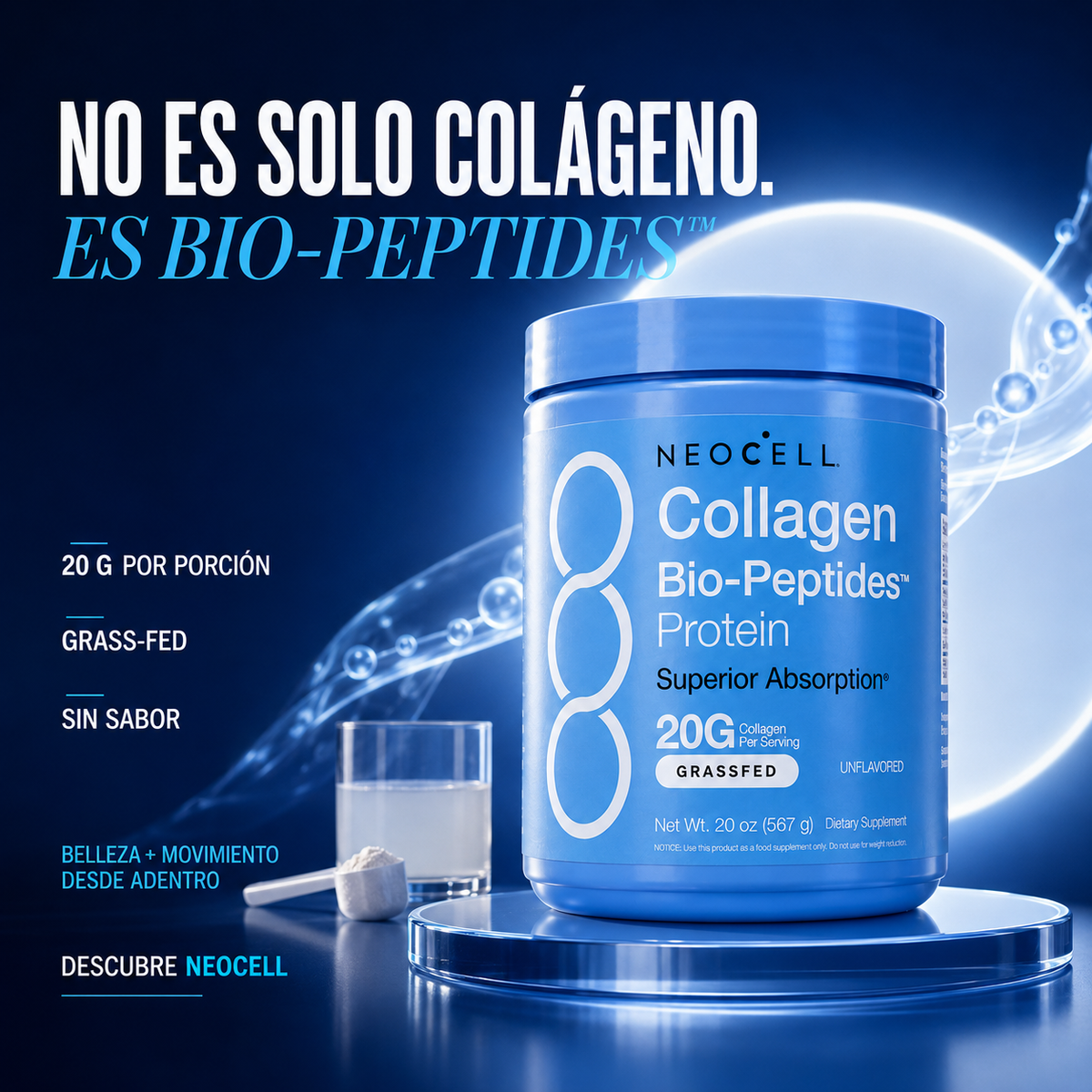 ✨ NEOCELL® COLLAGEN BIO-PEPTIDES™ ✨ Bio Peptidos de Colageno Alta Absorción