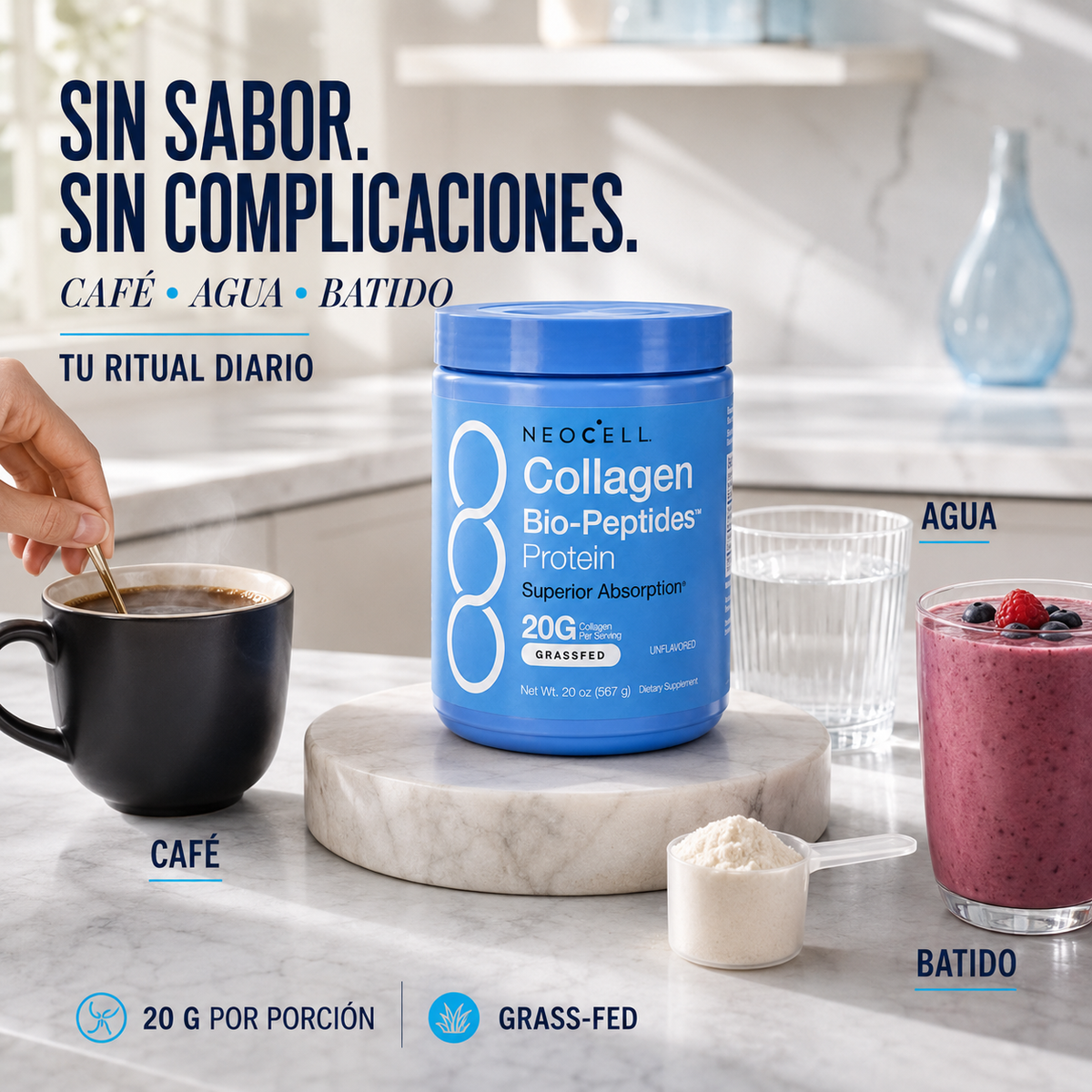 ✨ NEOCELL® COLLAGEN BIO-PEPTIDES™ ✨ Bio Peptidos de Colageno Alta Absorción